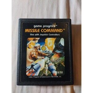 Missile Command for Atari 2600. Tested & Works. Vintage 1981